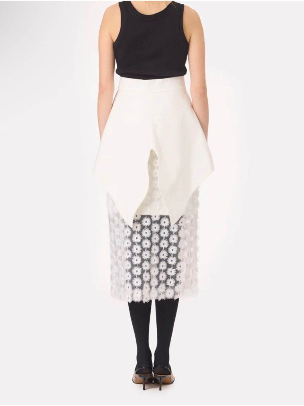 Sculpted Peplum Belt - Off-White - Picture 4 of 4